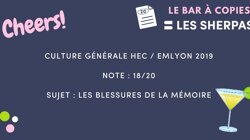 Copie de Culture Générale HEC / emlyon 2019 notée 18/20 💥