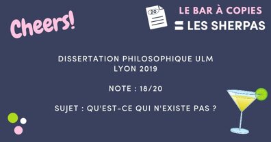 Copie de Dissertation Philosophique ULM – Lyon 2019 notée 18/20 