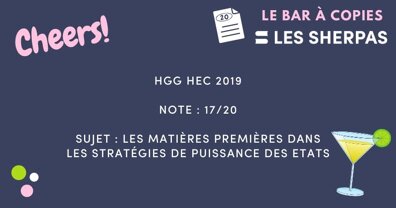Copie HGG HEC 2019 notée 17/20 (+ la carte de géopolitique) 