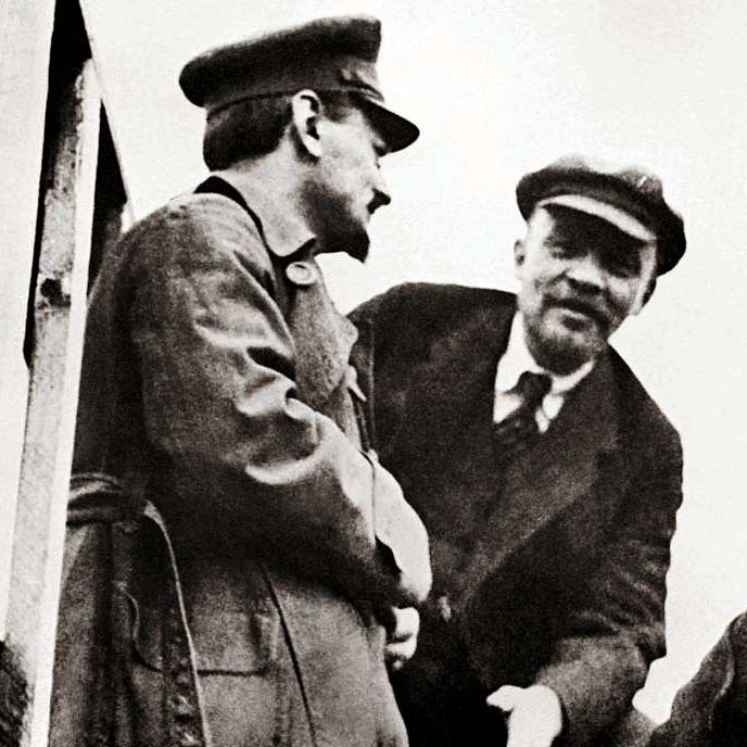 Trotsky et Lénine