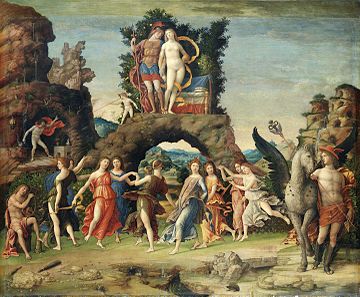 Le Parnasse tableau d'Andrea Mantegna