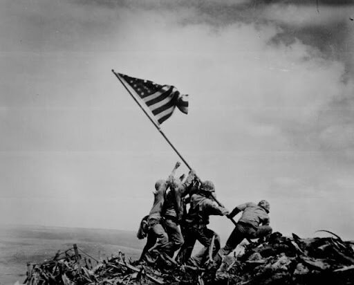 Soldats à Iwo Jima