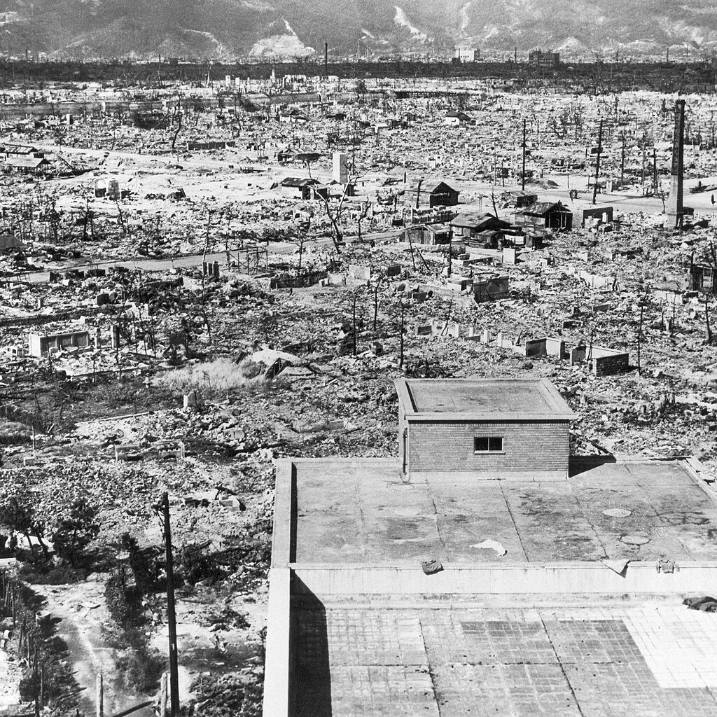 dégât causés par la bombe atomique à Hiroshima