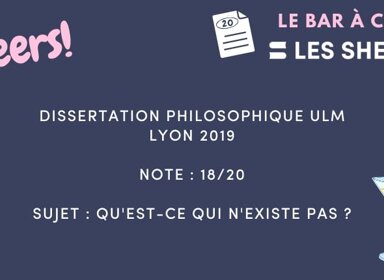 Corrigé de Dissertation Philosophique ULM – Lyon 2019 noté 18/20 