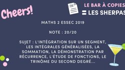 Corrigé de Maths 2E – ESSEC 2019 noté 20/20 