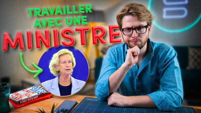 Comment Etienne a travaillé avec une ministre (Nicole Fontaine) ? 