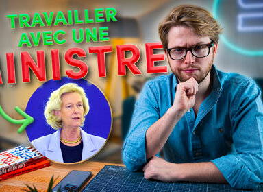 Comment Etienne a travaillé avec une ministre (Nicole Fontaine) ? 