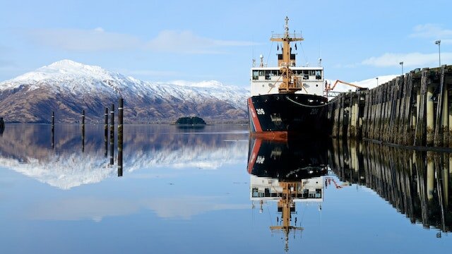 bateau sur une zone maritime