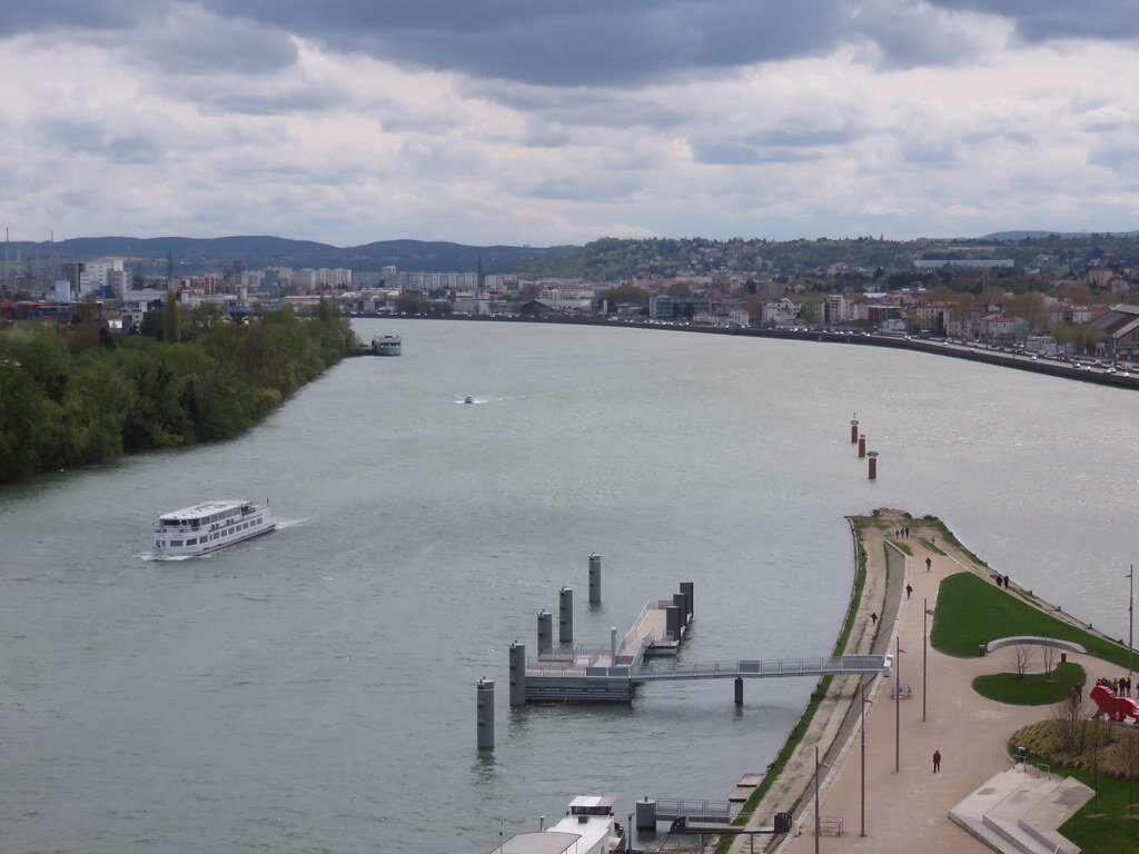 La Saône et le Rhône se rejoignent à Lyon