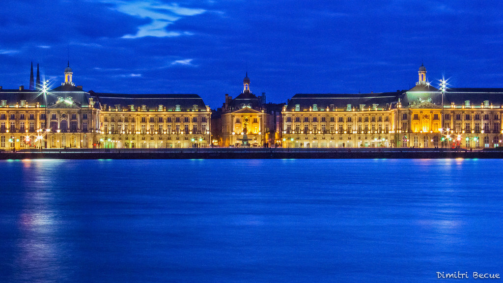 La place de la Bourse à Bordeaux