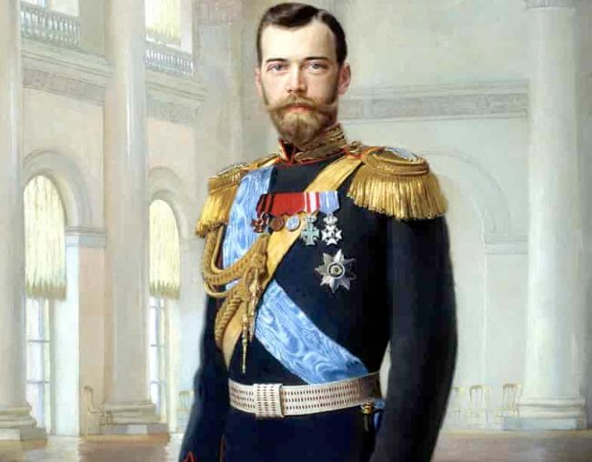 Nicolas II, le tsar de Russie.