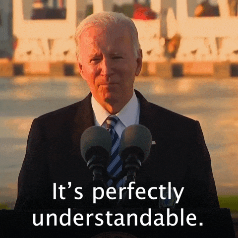 Joe Biden explique qu'il a compris une leçon.