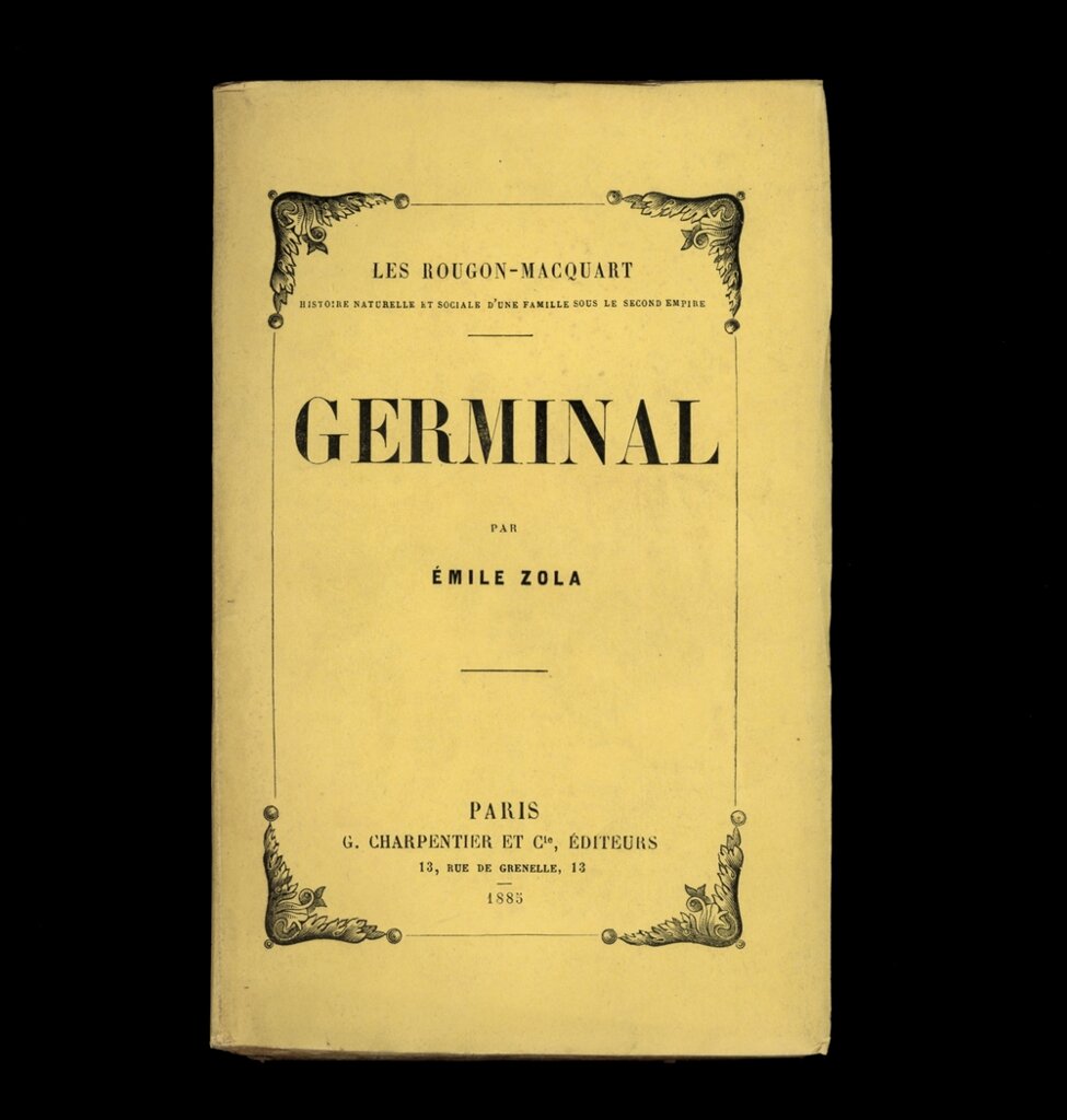 La couverture du livre « Germinal » de Zola. 