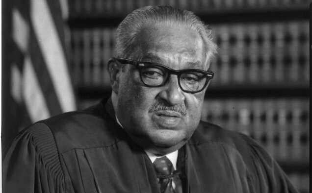 Portrait de Thurgood Marshall, avocat célèbre