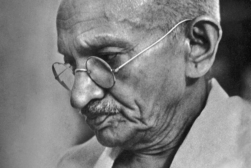 Portrait de Gandhi, avocat celebre