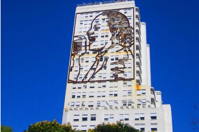 Fresque d'Eva Perón 