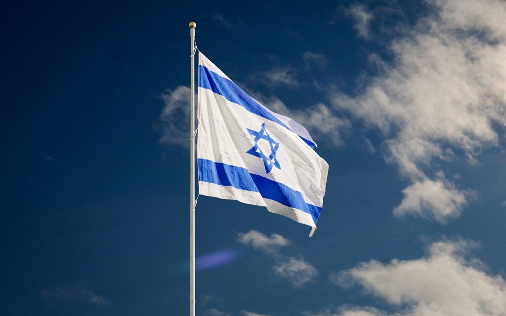 Le drapeau d'Israël.