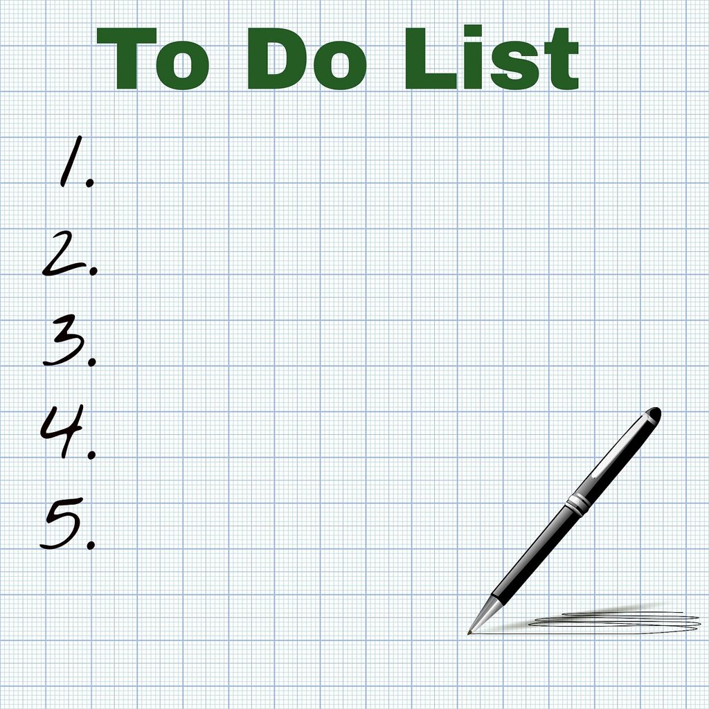 Une to-do list.