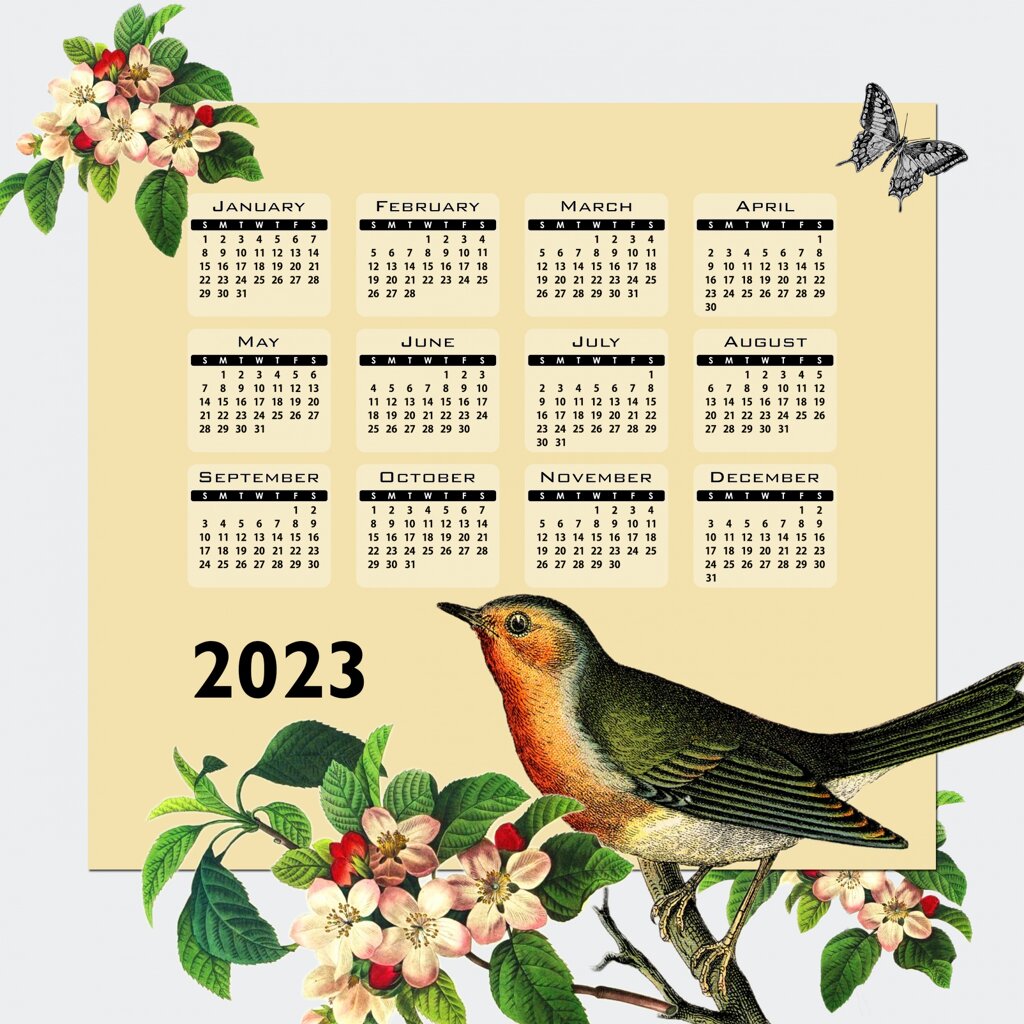 Un calendrier 2023.