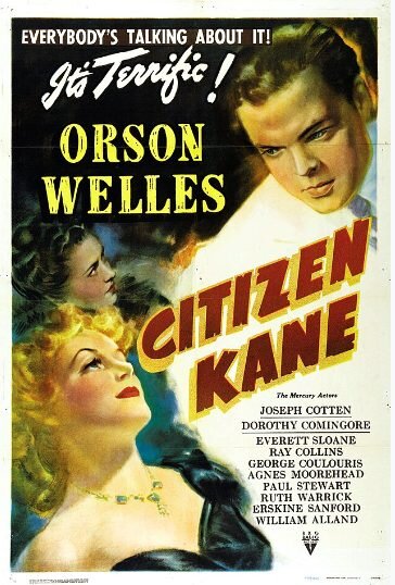 Affiche du film Citizen Kane d'Orson Welles.