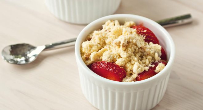 crumble aux fraises