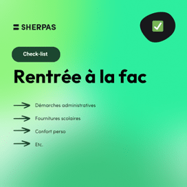 Checklist Rentrée à la fac 