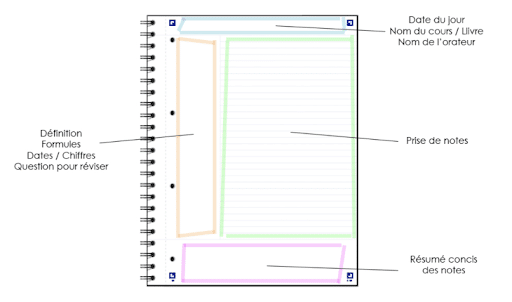 screen schema méthode Cornell
